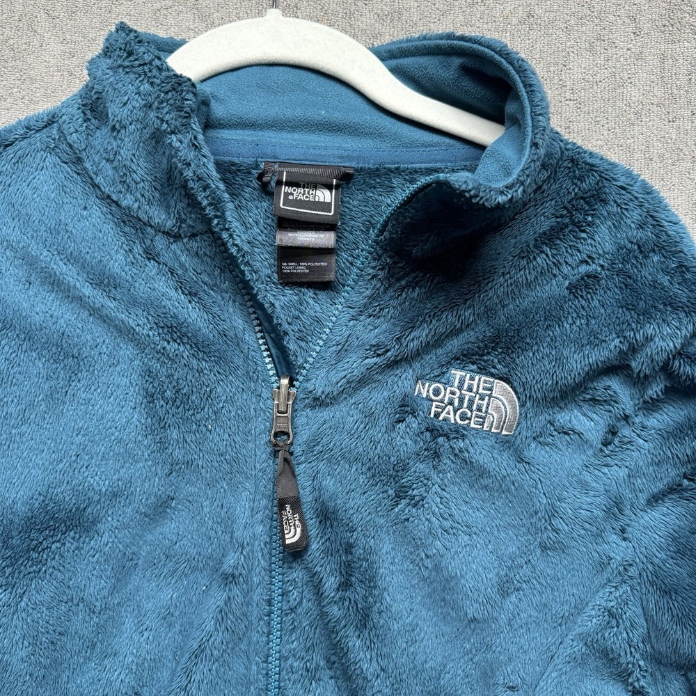 The North Face Women's Osito Teal Blue Fleece Jacket Full Zip Size Small
